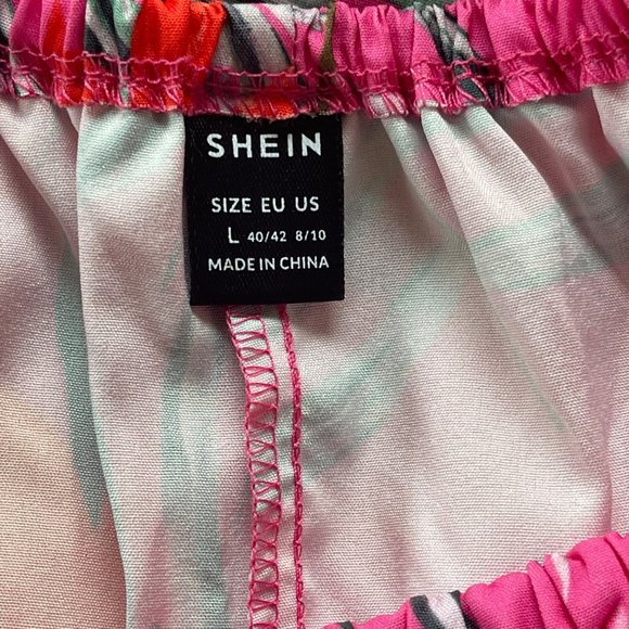 Shein Pink Floral Bikini Halter Maxi Cutout Dress 8/10 - Picture 8 of 8